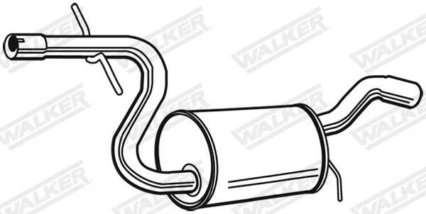 Stredni tlumic vyfuku WALKER 23129 – OE 1K0253209R