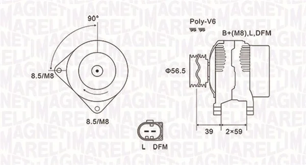 generátor MAGNETI MARELLI 063731911010