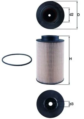 Palivový filtr MAHLE KX191/1D