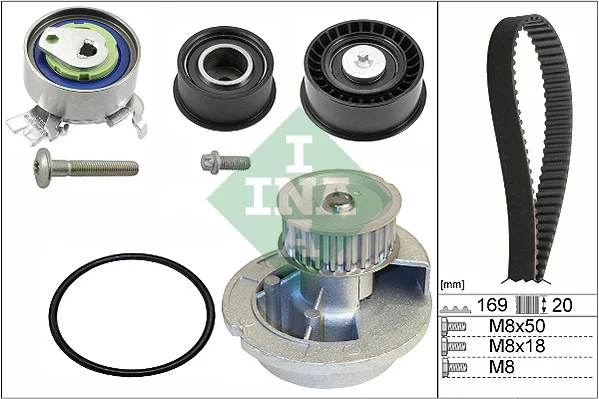Vodni pumpa + sada ozubeneho remene Schaeffler INA 530007831
