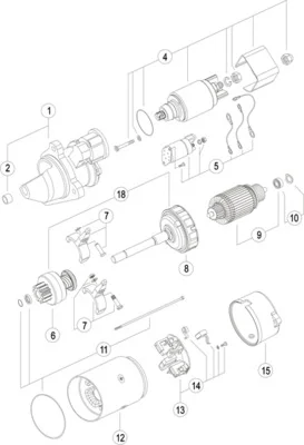 Startér MAHLE MS36 – OE 2201041-0 Startér MAHLE MS36 – OE 2201041-0