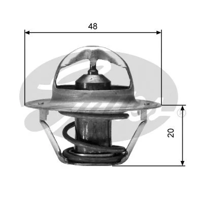 Termostat, chladivo GATES TH00388G1 Termostat, chladivo GATES TH00388G1