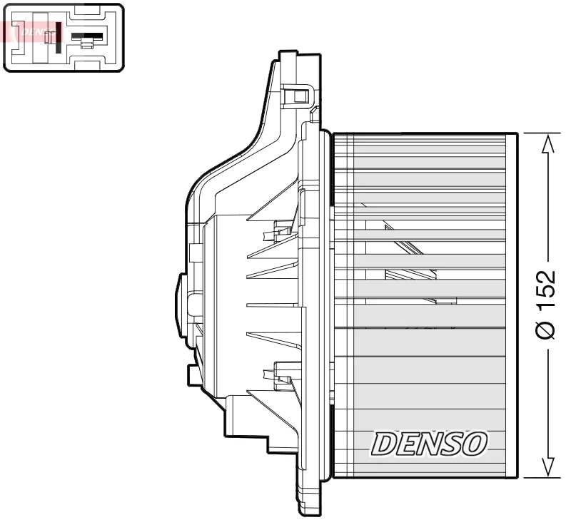vnitřní ventilátor DENSO DEA41015 vnitřní ventilátor DENSO DEA41015