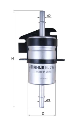 Palivový filtr MAHLE KL238