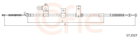 Tazne lanko, parkovaci brzda COFLE 17.1527 – OE 4643047060