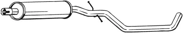 Stredni tlumic vyfuku BOSAL 281-903 – OE 1K0253209EH