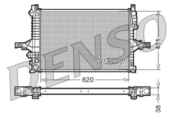 Chladič, chlazení motoru DENSO DRM33066 Chladič, chlazení motoru DENSO DRM33066