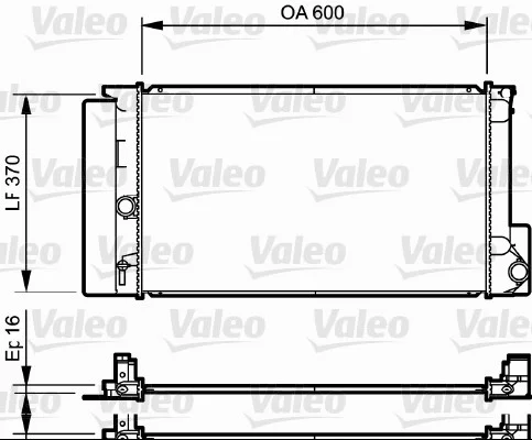 Chladič, chlazení motoru VALEO 735250