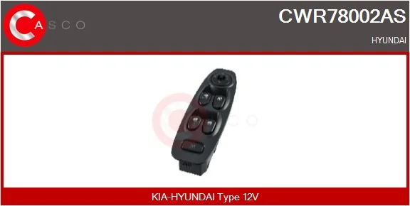 Spínač, zvedací zařízení oken CASCO CWR78002AS – OE 9357025300 Spínač, zvedací zařízení oken CASCO CWR78002AS – OE 9357025300