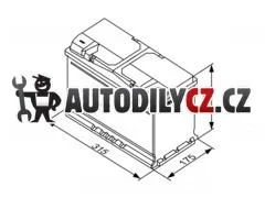 BO 0092S50110 85Ah P, s.p.800A ,BOSCH S5,12V,315x175x190 141851