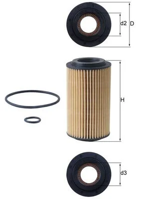 Olejový filtr KNECHT OX153D4