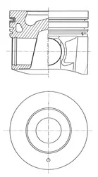 Píst KOLBENSCHMIDT 41644600