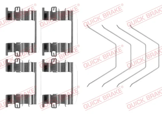 Sada prislusenstvi, oblozeni kotoucove brzdy QUICK BRAKE 109-0016