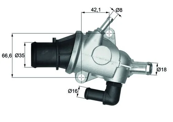 Termostat, chladivo MAHLE TI12588