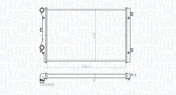 Chladič, chlazení motoru MAGNETI MARELLI 350213852000