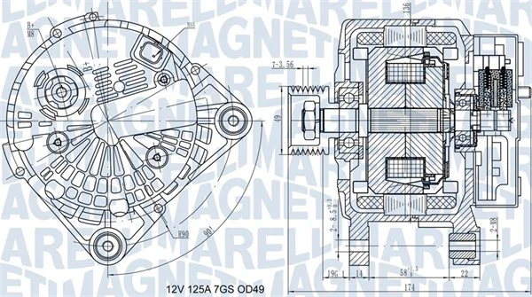 generátor MAGNETI MARELLI 063732058010