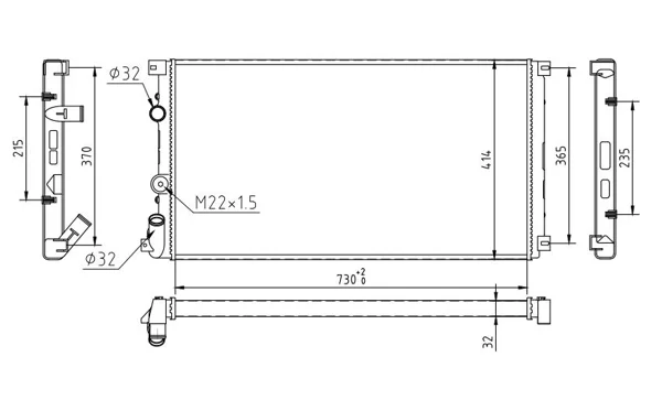 CHLADIČ MASTER 2.5DCI 06- HART 608292