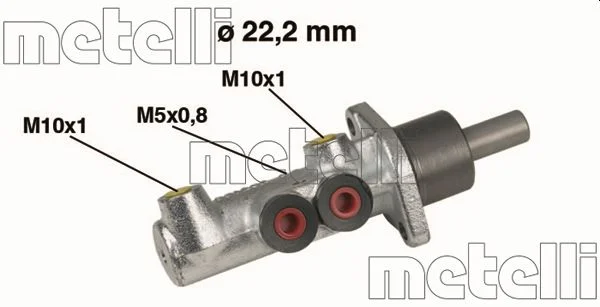 Hlavní brzdový válec METELLI 05-0354 Hlavní brzdový válec METELLI 05-0354