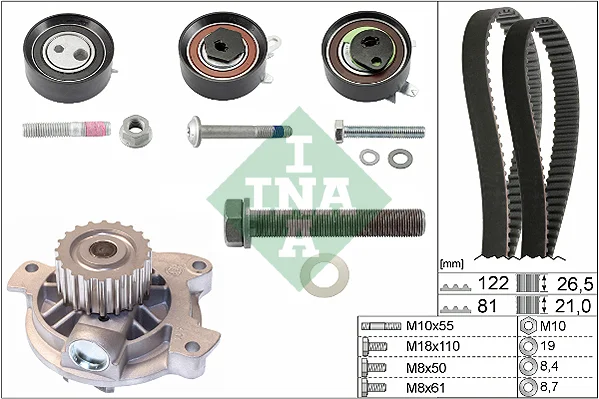 Vodni pumpa + sada ozubeneho remene Schaeffler INA 530048330