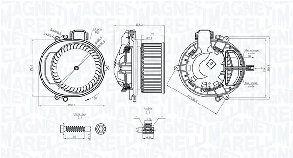 vnitřní ventilátor MAGNETI MARELLI 069412722010