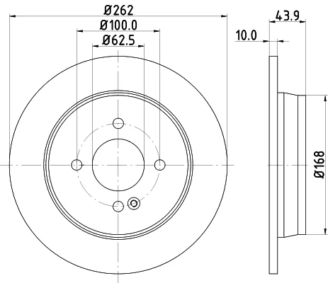 Brzdový kotouč HELLA 8DD355118-501