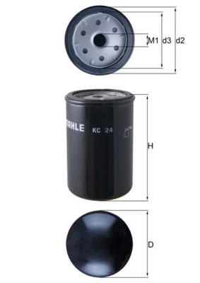 Palivový filtr MAHLE KC24