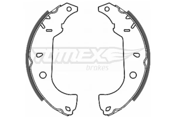 Sada brzdových čelistí Tomex Brakes TX20-26
