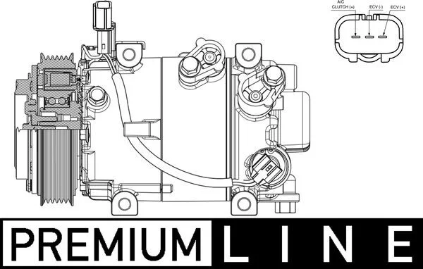 Kompresor, klimatizace MAHLE ACP633000P