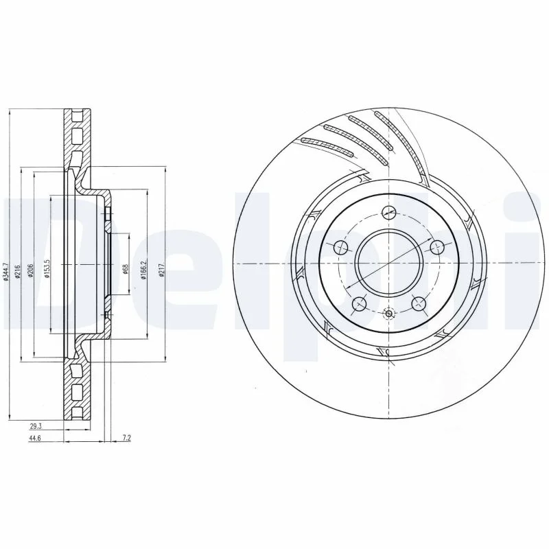 Brzdový kotouč DELPHI BG9052