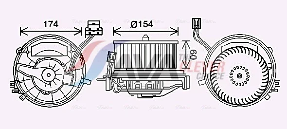 Elektromotor, vnitřní ventilátor AVA Clever Choice VN8399 Elektromotor, vnitřní ventilátor AVA Clever Choice VN8399