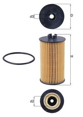 Olejový filtr KNECHT OX401D