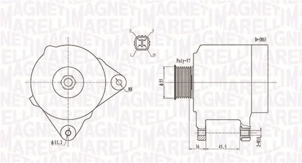 generátor MAGNETI MARELLI 063731907010 – OE 27060-0H070