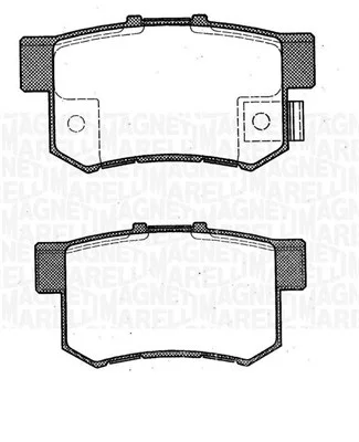 Sada brzdových destiček, kotoučová brzda MAGNETI MARELLI 363916060461