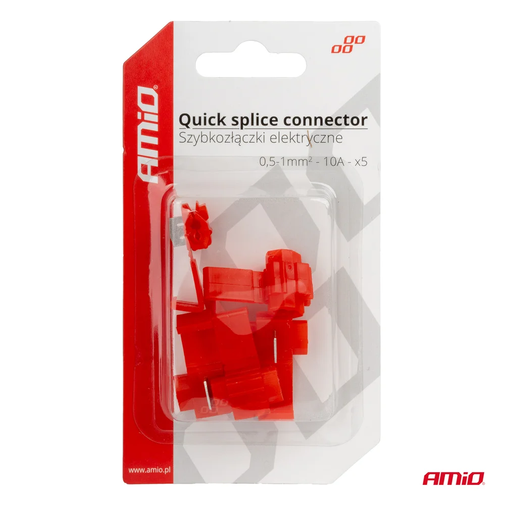 Elektrické rychlospojky 0,5-1mm2 10A blistr 5 ks AMIO 02340 - Obrázek 4