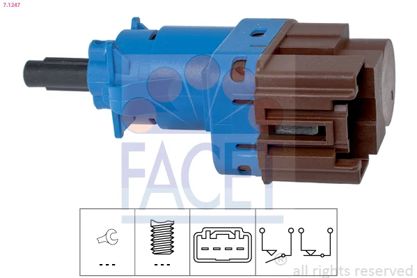Spinac brzdoveho svetla FACET 7.1247