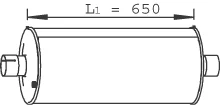 Stredni tlumic vyfuku DINEX 28426 – OE 500370650 Stredni tlumic vyfuku DINEX 28426 – OE 500370650