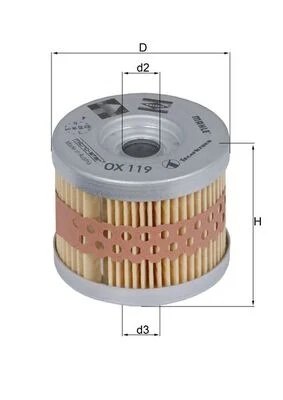 Olejový filtr MAHLE OX119