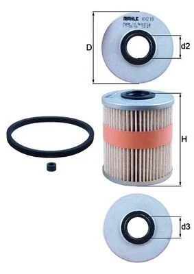 Palivový filtr MAHLE KX218D