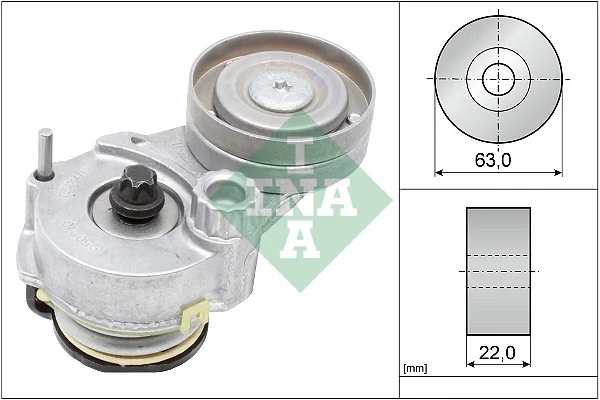 Napinaci rameno, zebrovany klinovy remen Schaeffler INA 534014710