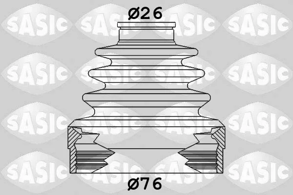 Sada měchů, hnací hřídel SASIC 1904019 – OE 7701209474